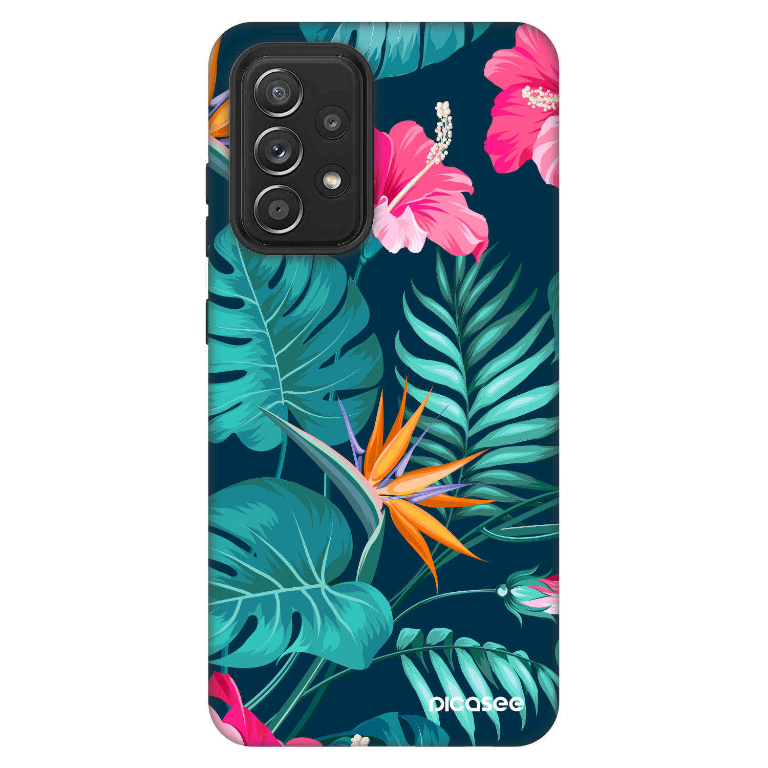 Picasee Fashion Case na Samsung Galaxy A52 5G A525F - Pink Monstera