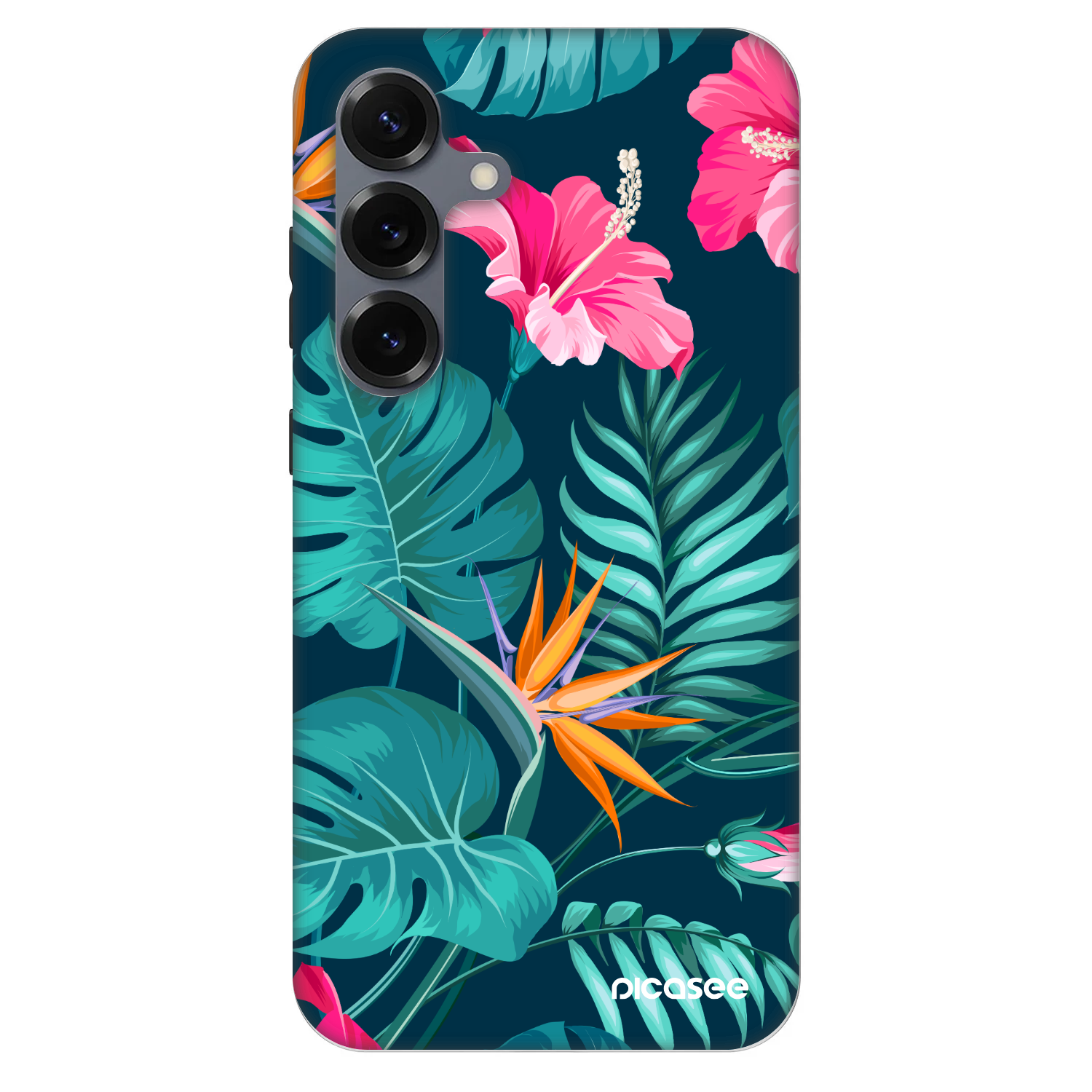 Picasee Fashion Case PowerShare pro Samsung Galaxy S25 5G - Pink Monstera