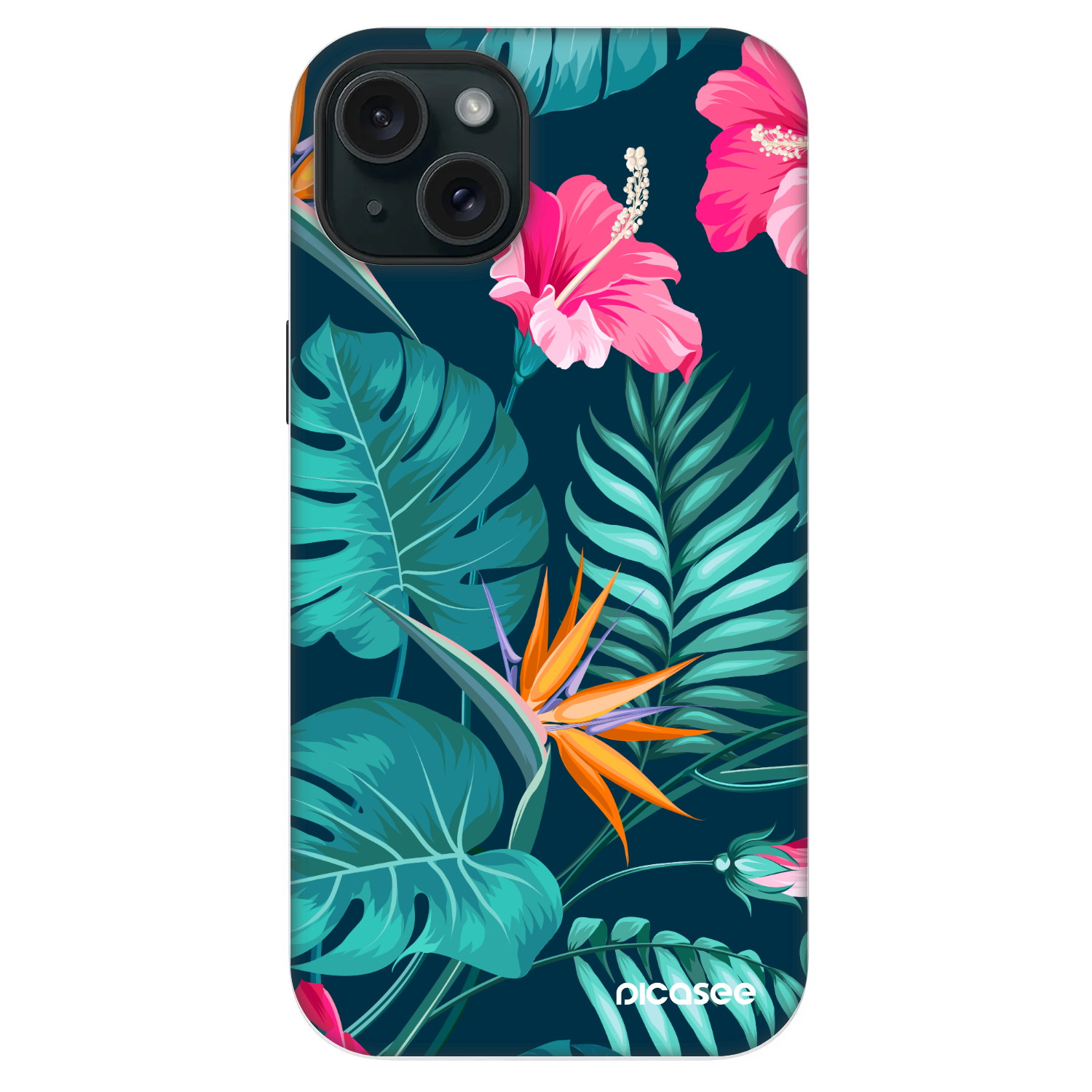 Picasee Fashion Case MagSafe na Apple iPhone 14 Plus - Pink Monstera