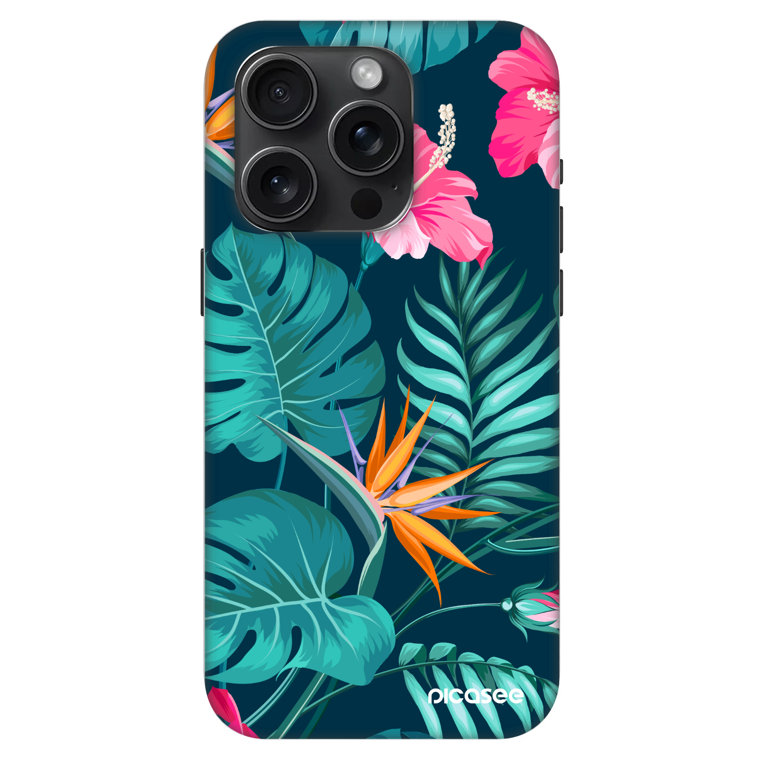 Picasee Fashion Case MagSafe na Apple iPhone 15 Pro - Pink Monstera