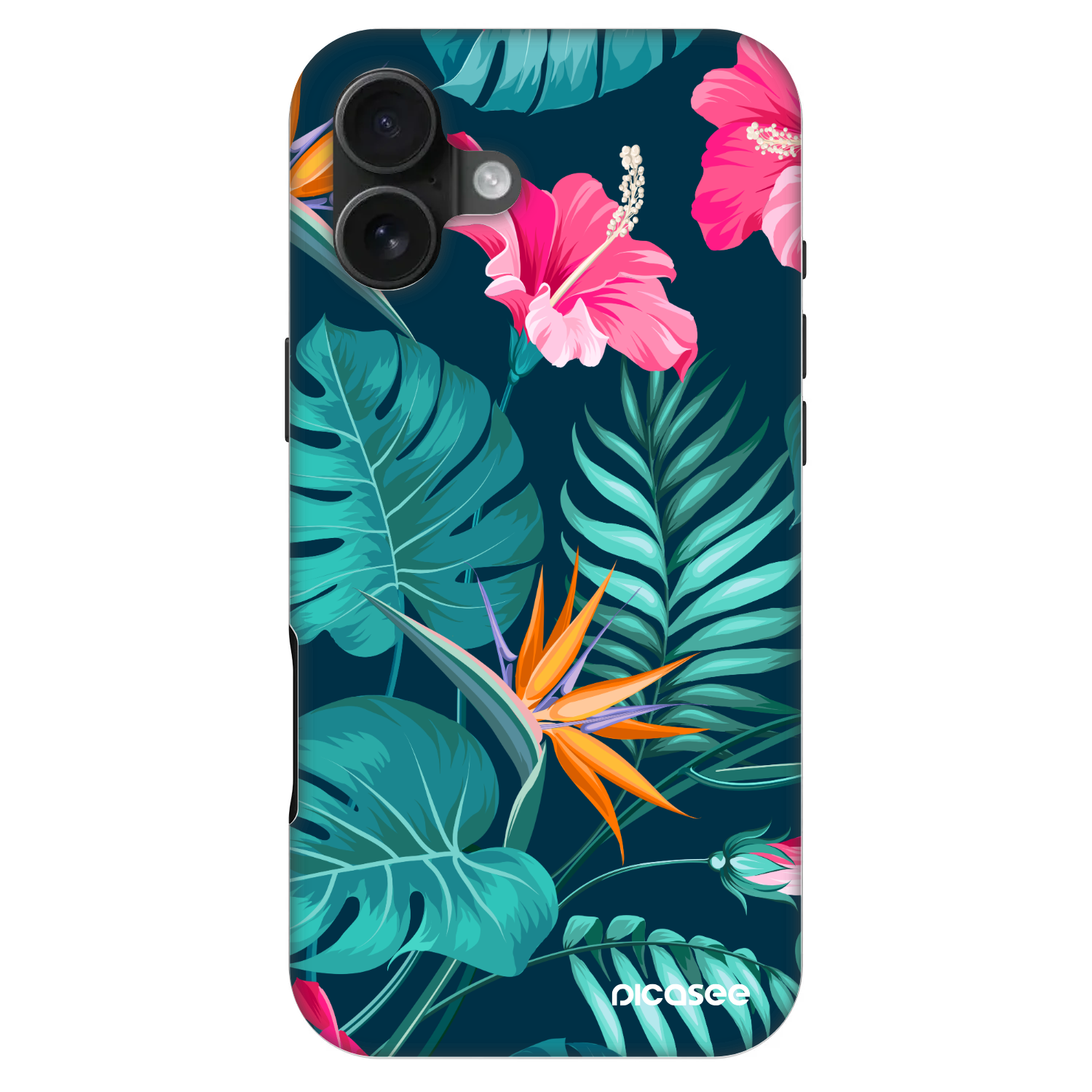 Picasee Fashion Case MagSafe na Apple iPhone 16 Plus - Pink Monstera
