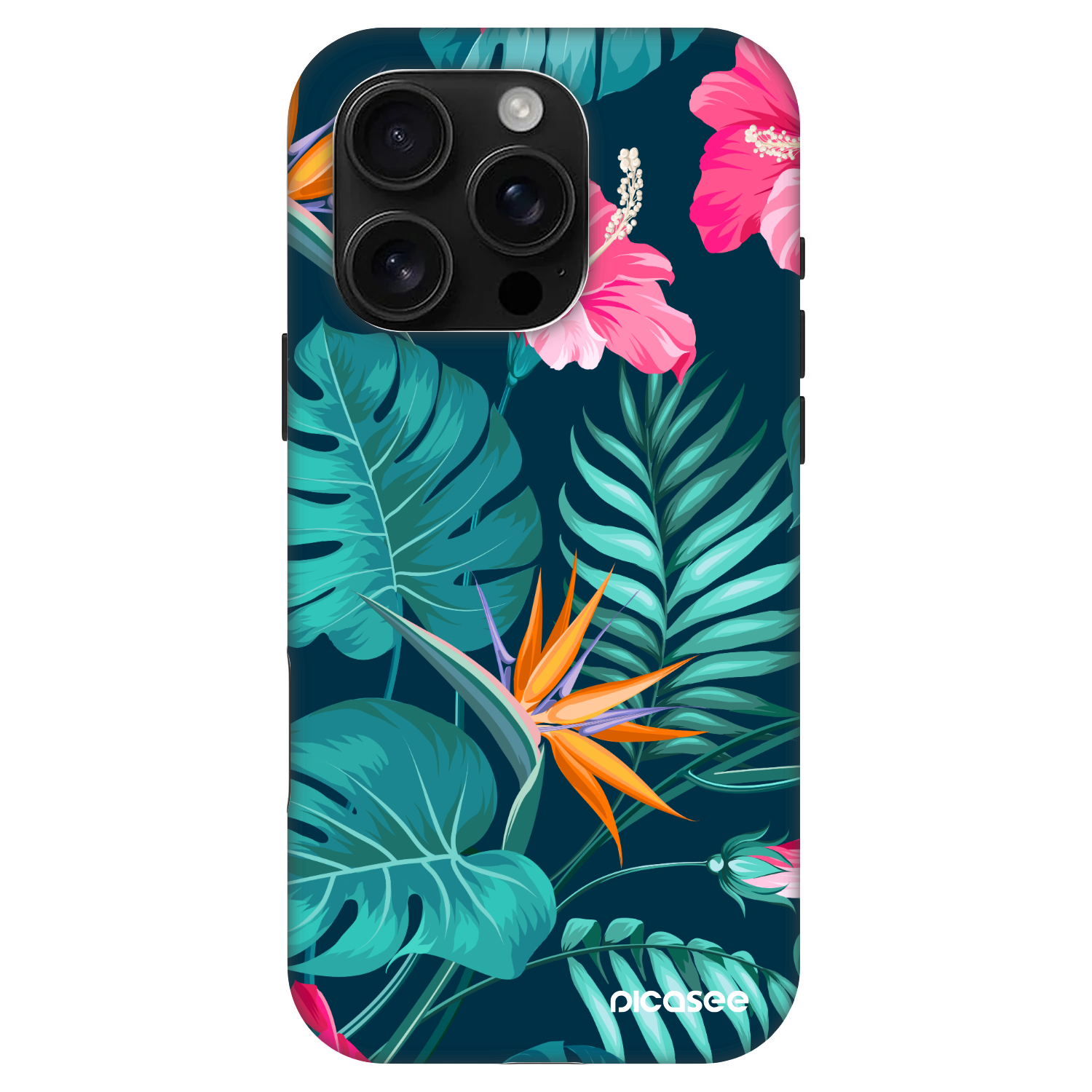 Picasee Fashion Case MagSafe na Apple iPhone 16 Pro - Pink Monstera