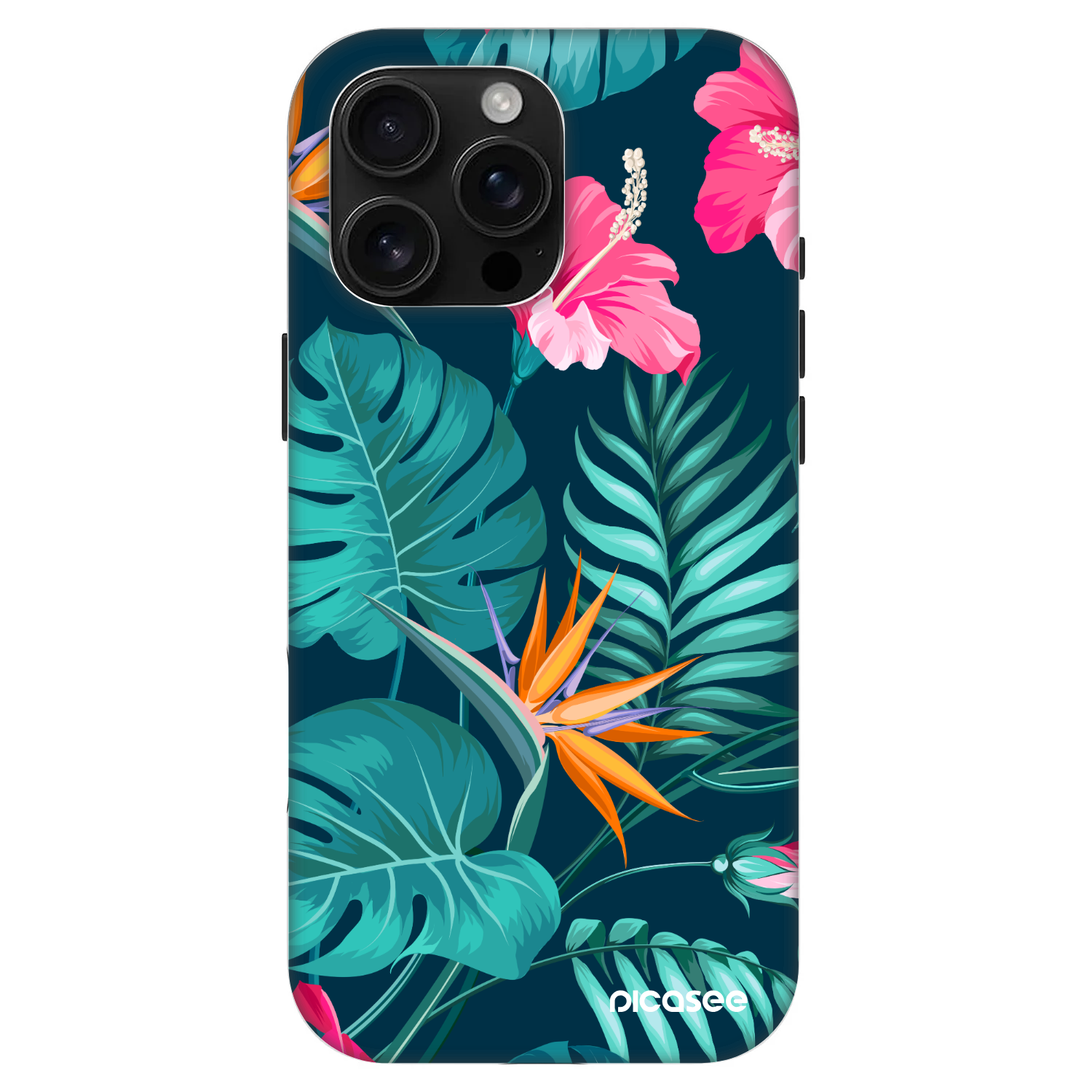 Picasee Fashion Case MagSafe na Apple iPhone 16 Pro Max - Pink Monstera