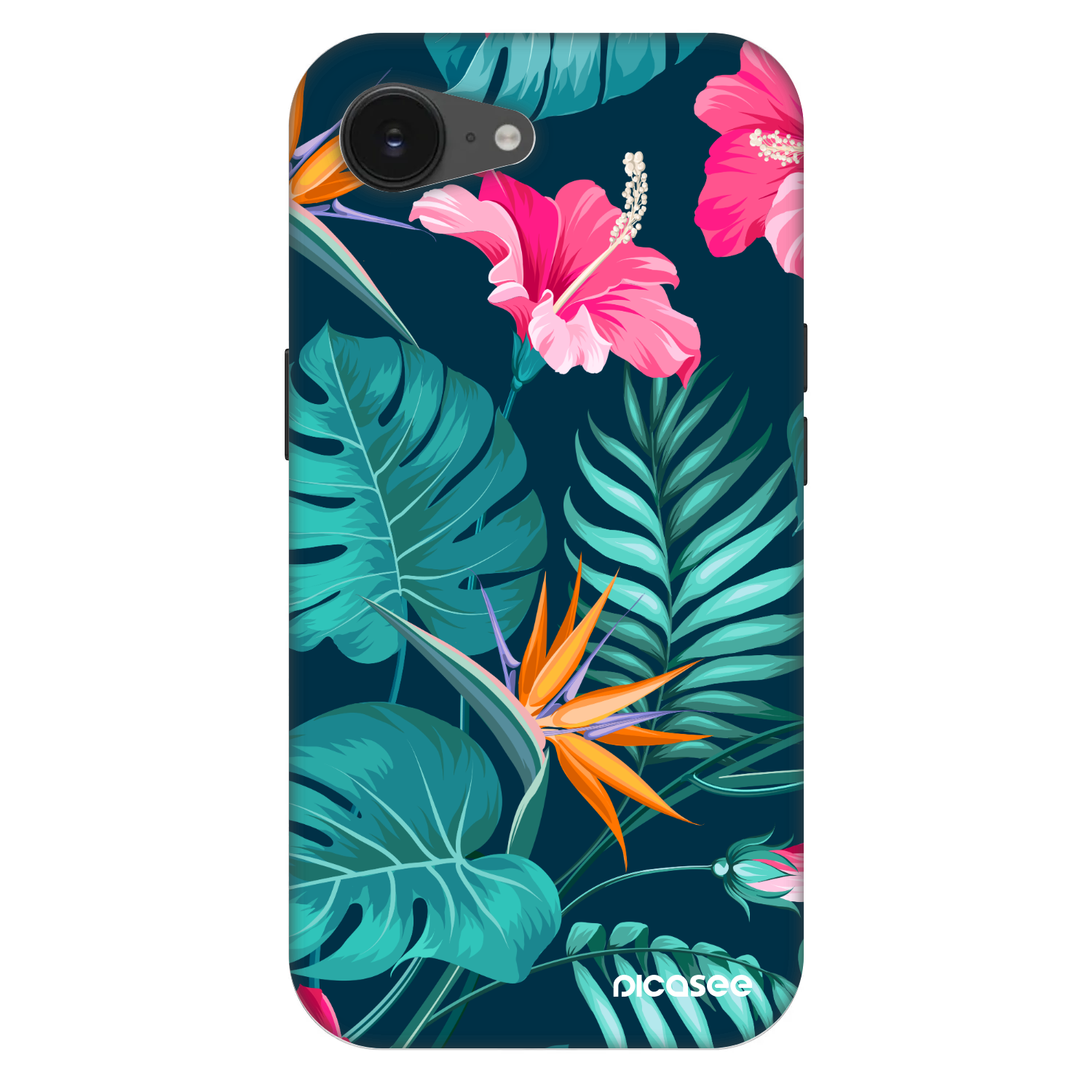 Picasee Fashion Case MagSafe na Apple iPhone 16e - Pink Monstera