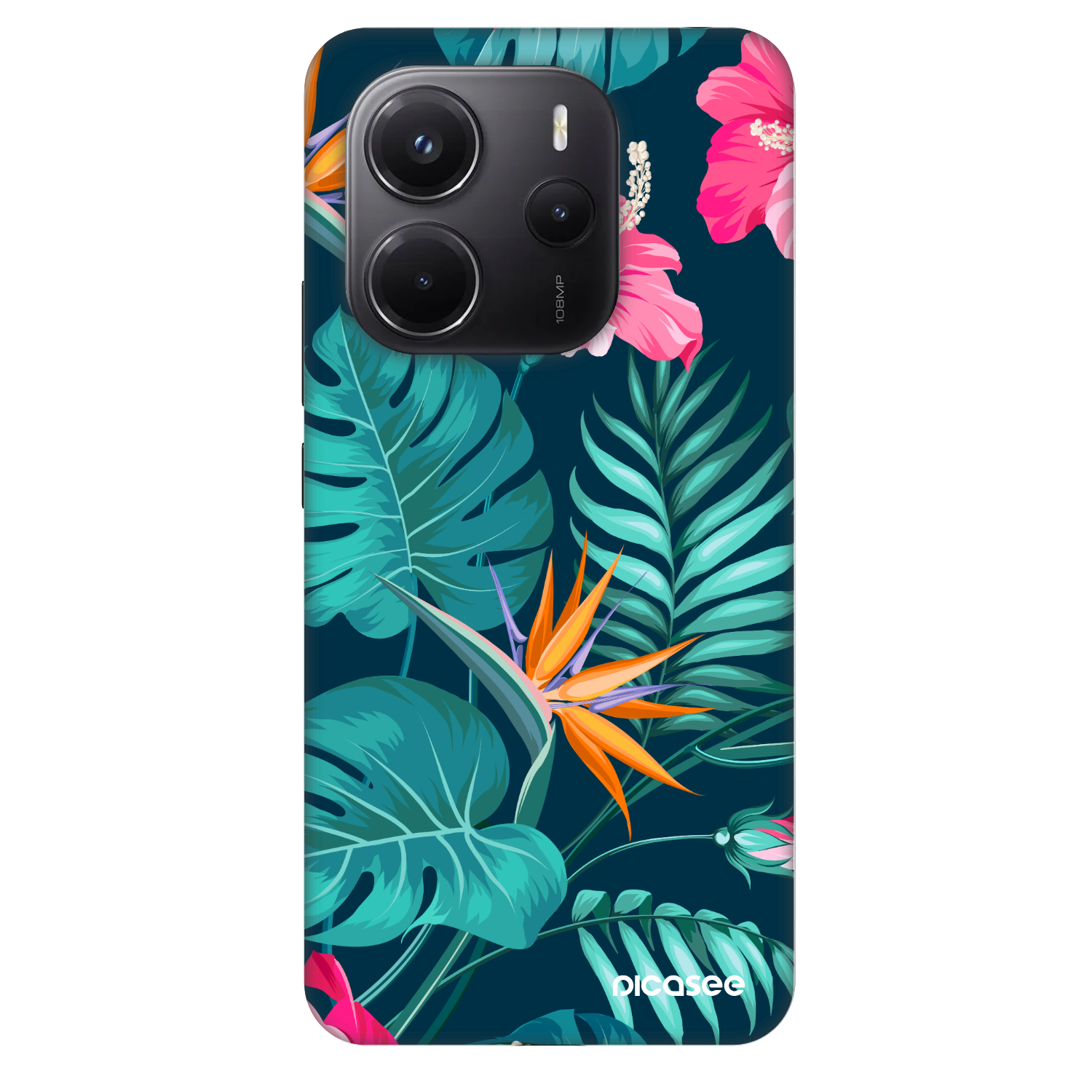 Picasee Fashion Case na Xiaomi Redmi Note 14 4G - Pink Monstera