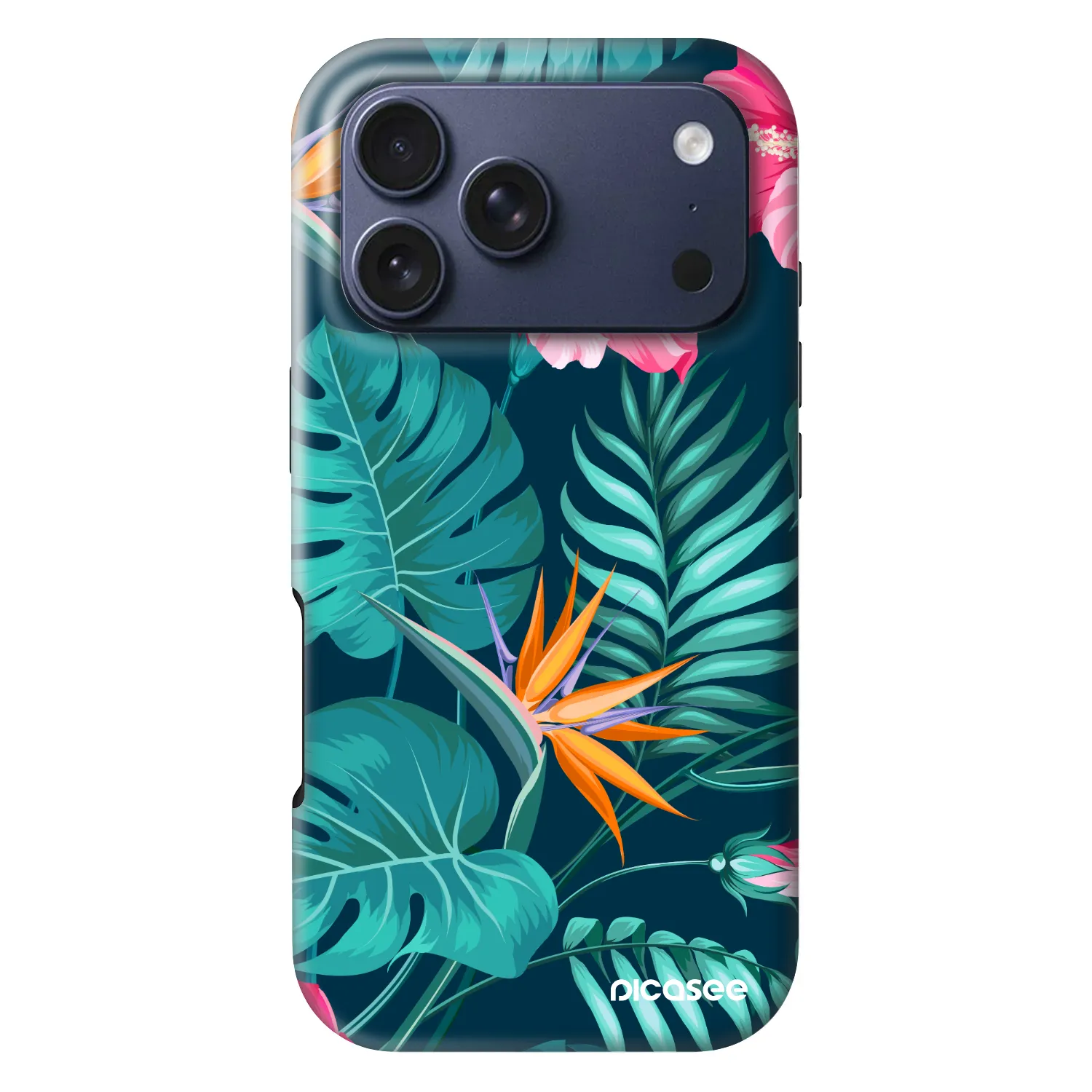 Picasee Fashion Case MagSafe na Apple iPhone 18 Pro - Pink Monstera