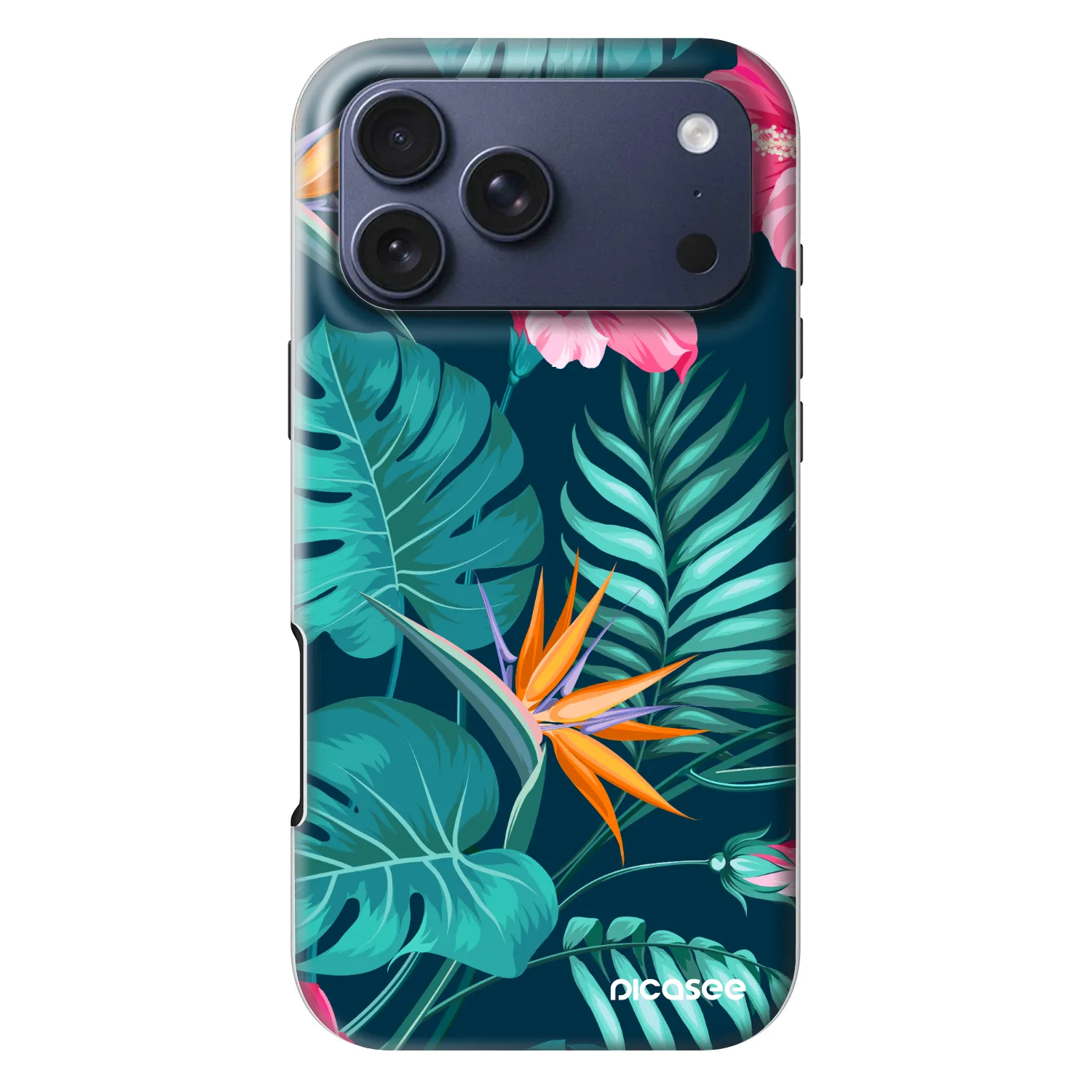 Picasee Fashion Case MagSafe na Apple iPhone 18 Pro Max - Pink Monstera