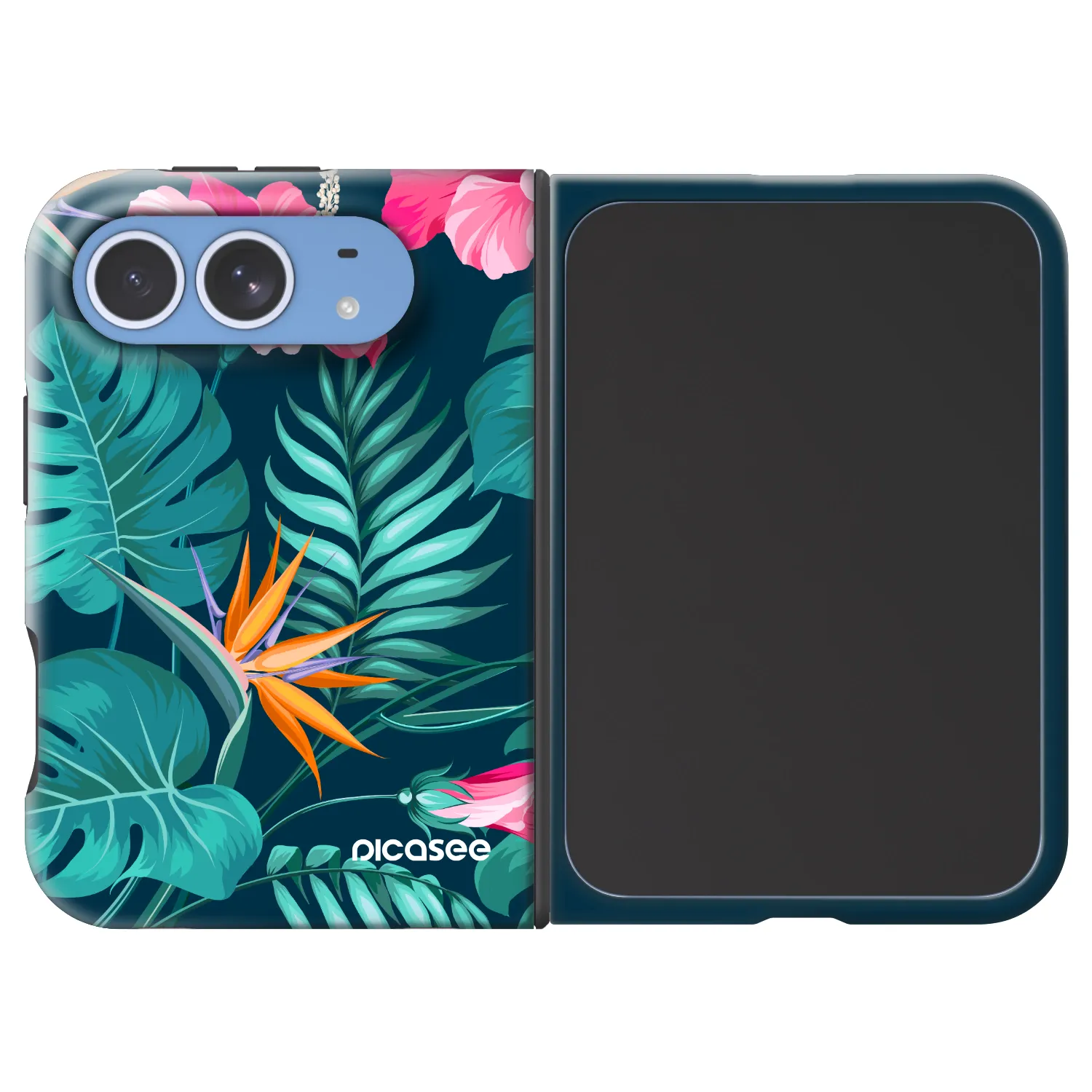 Picasee Fashion Case MagSafe na Apple iPhone Duo - Pink Monstera