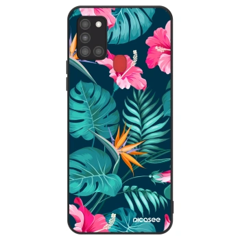 Etui na Samsung Galaxy A21s - Pink Monstera