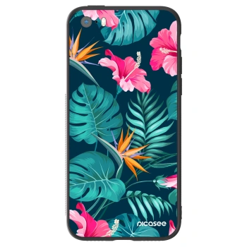 Etui na Apple iPhone 5/5S/SE - Pink Monstera
