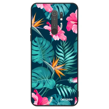 Etui na Xiaomi Redmi 9 - Pink Monstera