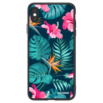 Picasee ULTIMATE CASE na Apple iPhone XS Max - Pink Monstera