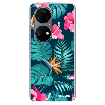 Etui na Huawei P50 - Pink Monstera