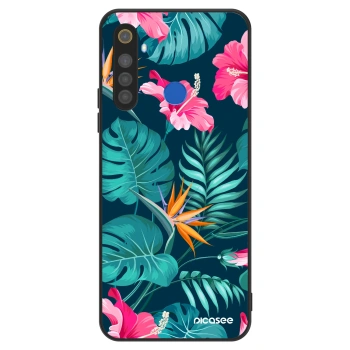 Etui na Realme 5 - Pink Monstera