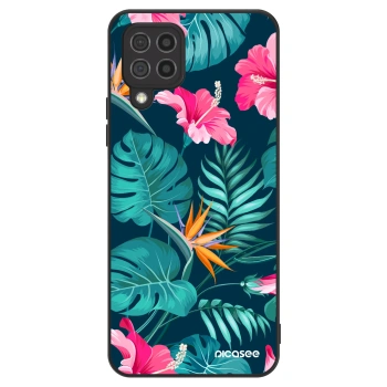 Etui na Samsung Galaxy A22 A225F 4G - Pink Monstera