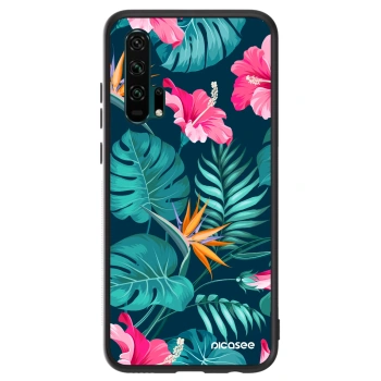 Etui na Honor 20 Pro - Pink Monstera