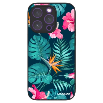 Picasee ULTIMATE CASE na Apple iPhone 14 Pro - Pink Monstera