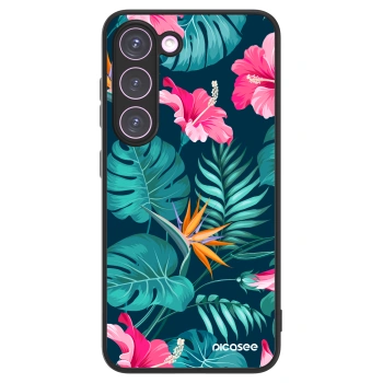 Picasee ULTIMATE CASE na Samsung Galaxy S23 5G - Pink Monstera