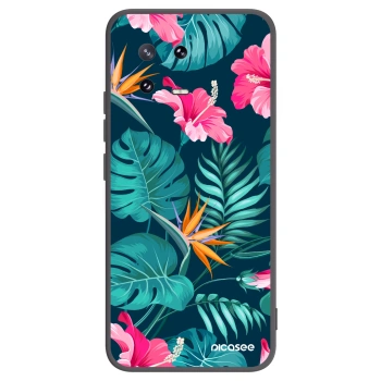 Picasee silikonowe czarne etui na Xiaomi 13 Pro - Pink Monstera