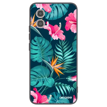 Etui na Motorola Moto G53 5G - Pink Monstera