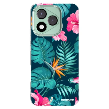 Picasee silikonowe przeźroczyste etui na Honor 400 Lite 5G - Pink Monstera