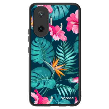 Etui na Xiaomi Poco F7 5G - Pink Monstera