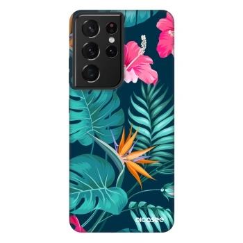 Etui na Samsung Galaxy S21 Ultra 5G G998B - Pink Monstera