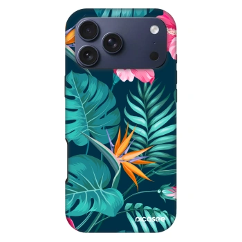 Etui na Apple iPhone 17 Pro Max - Pink Monstera