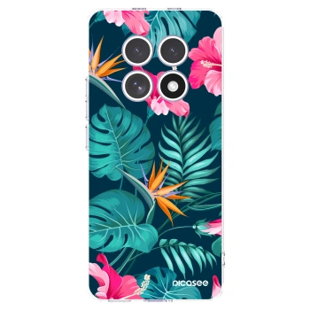 Picasee silikonowe przeźroczyste etui na Xiaomi Redmi Note 15 4G - Pink Monstera