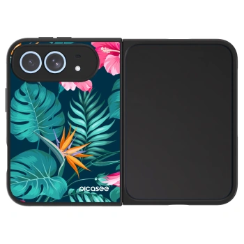 Etui na Apple iPhone Duo - Pink Monstera