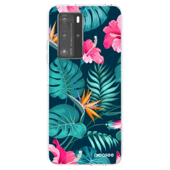Etui na Huawei P40 Pro - Pink Monstera
