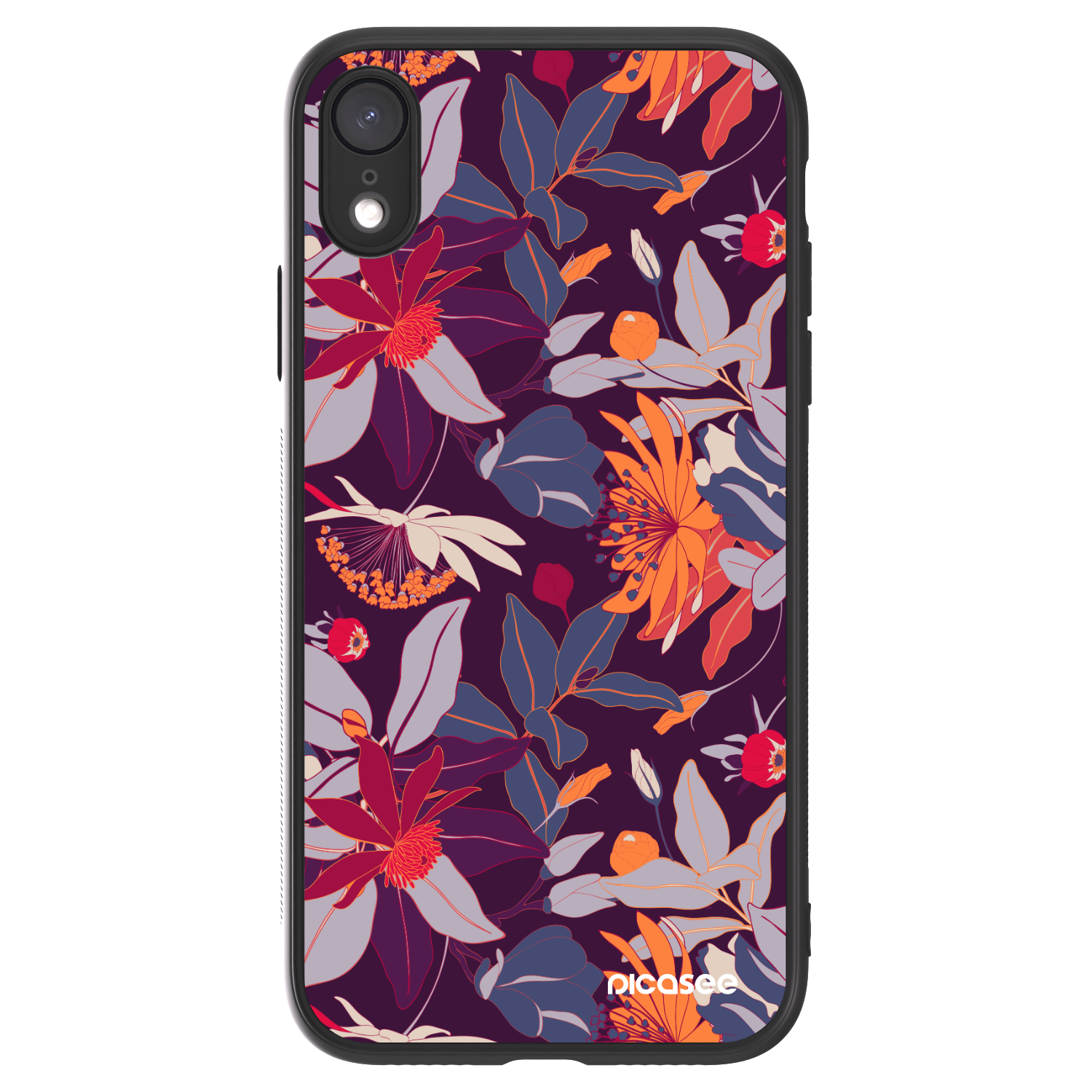 Picasee ULTIMATE CASE na Apple iPhone XR - Purple Leaf
