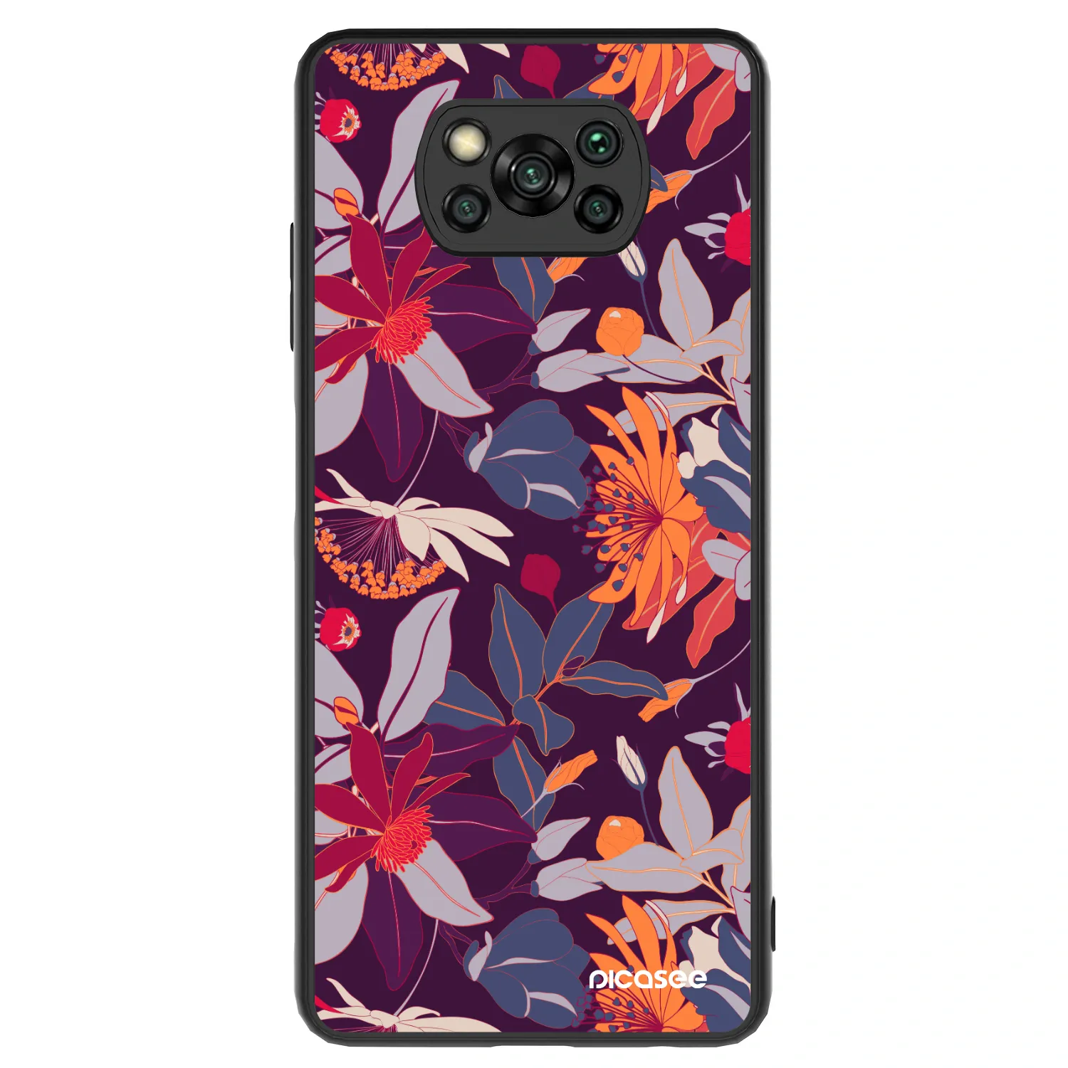 Picasee ULTIMATE CASE na Xiaomi Poco X3 - Purple Leaf