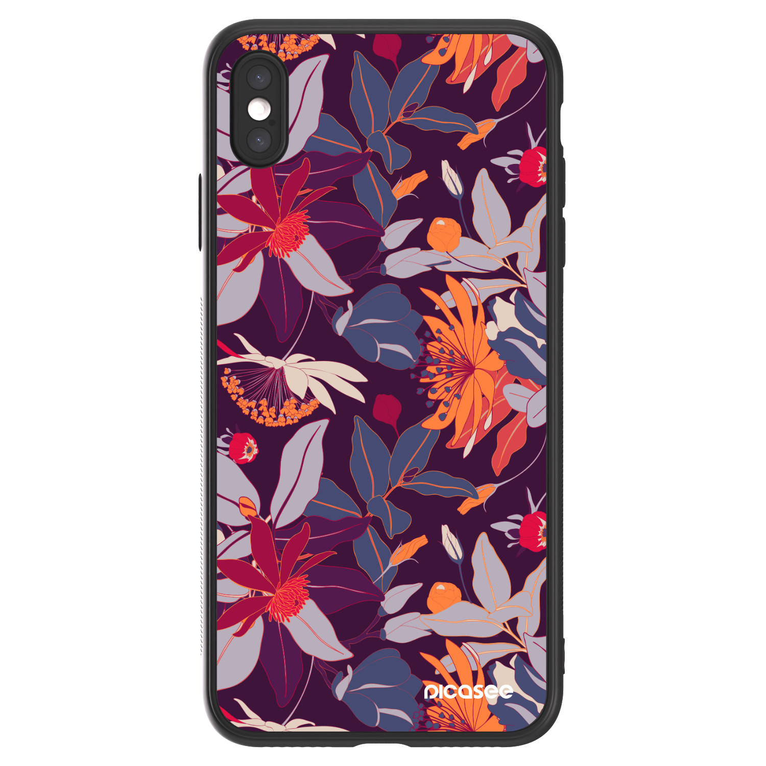Picasee ULTIMATE CASE na Apple iPhone XS Max - Purple Leaf