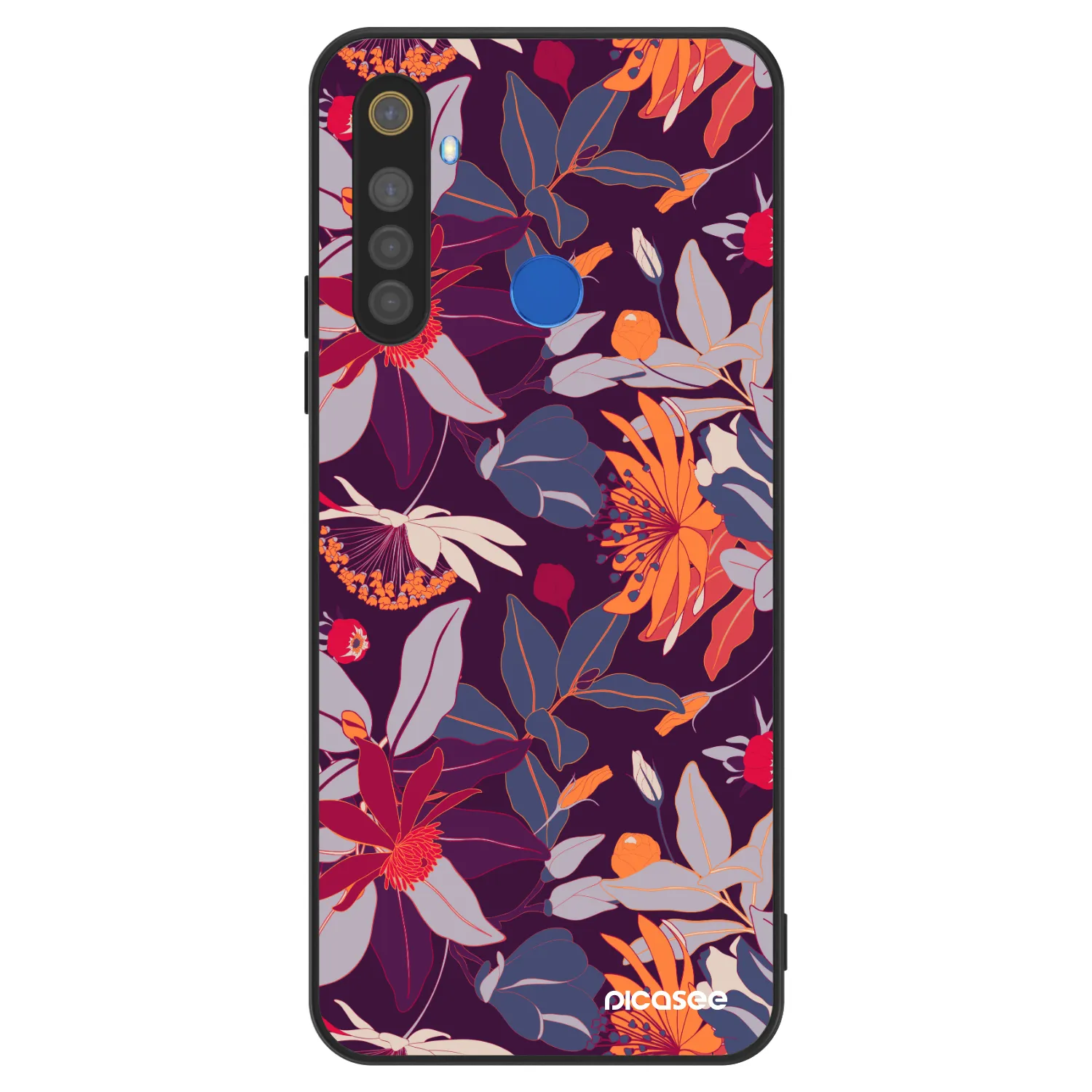 Picasee ULTIMATE CASE na Realme 5 - Purple Leaf