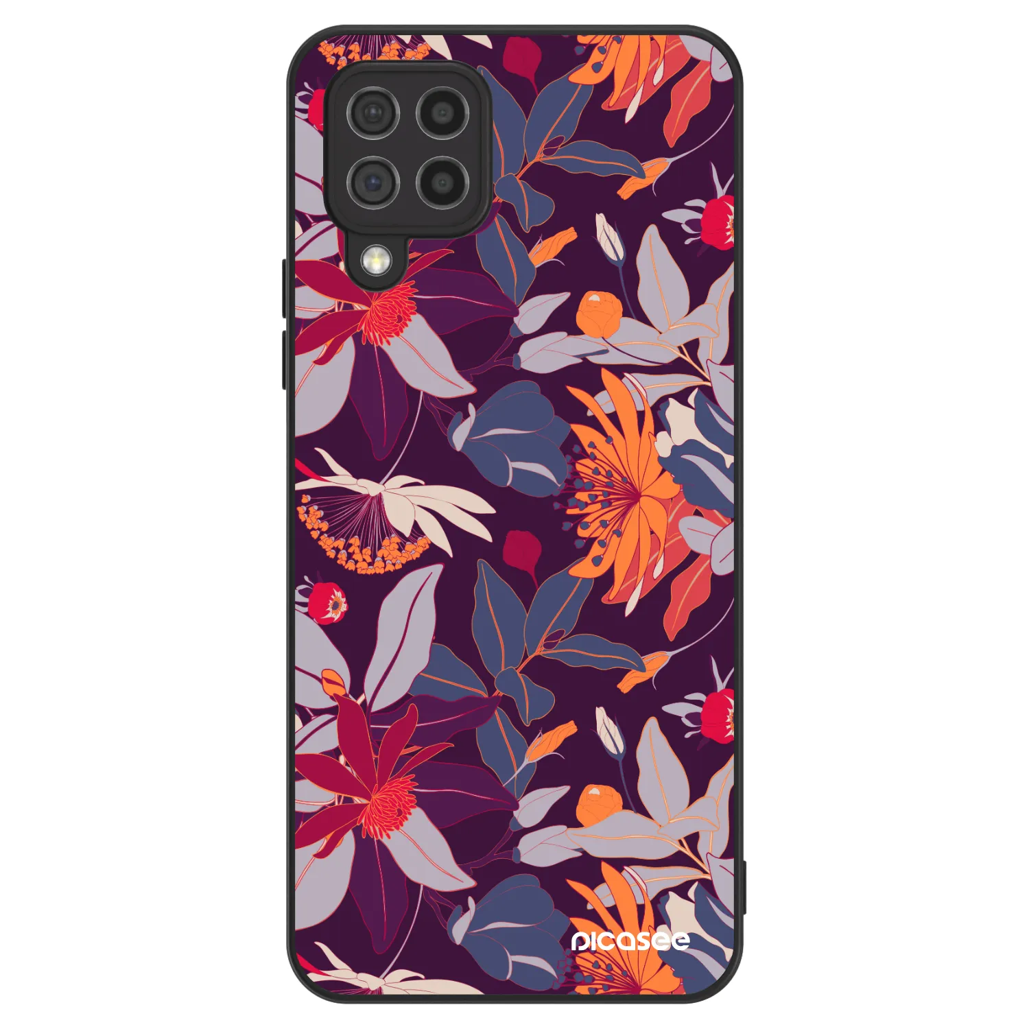 Picasee ULTIMATE CASE na Samsung Galaxy A22 A225F 4G - Purple Leaf