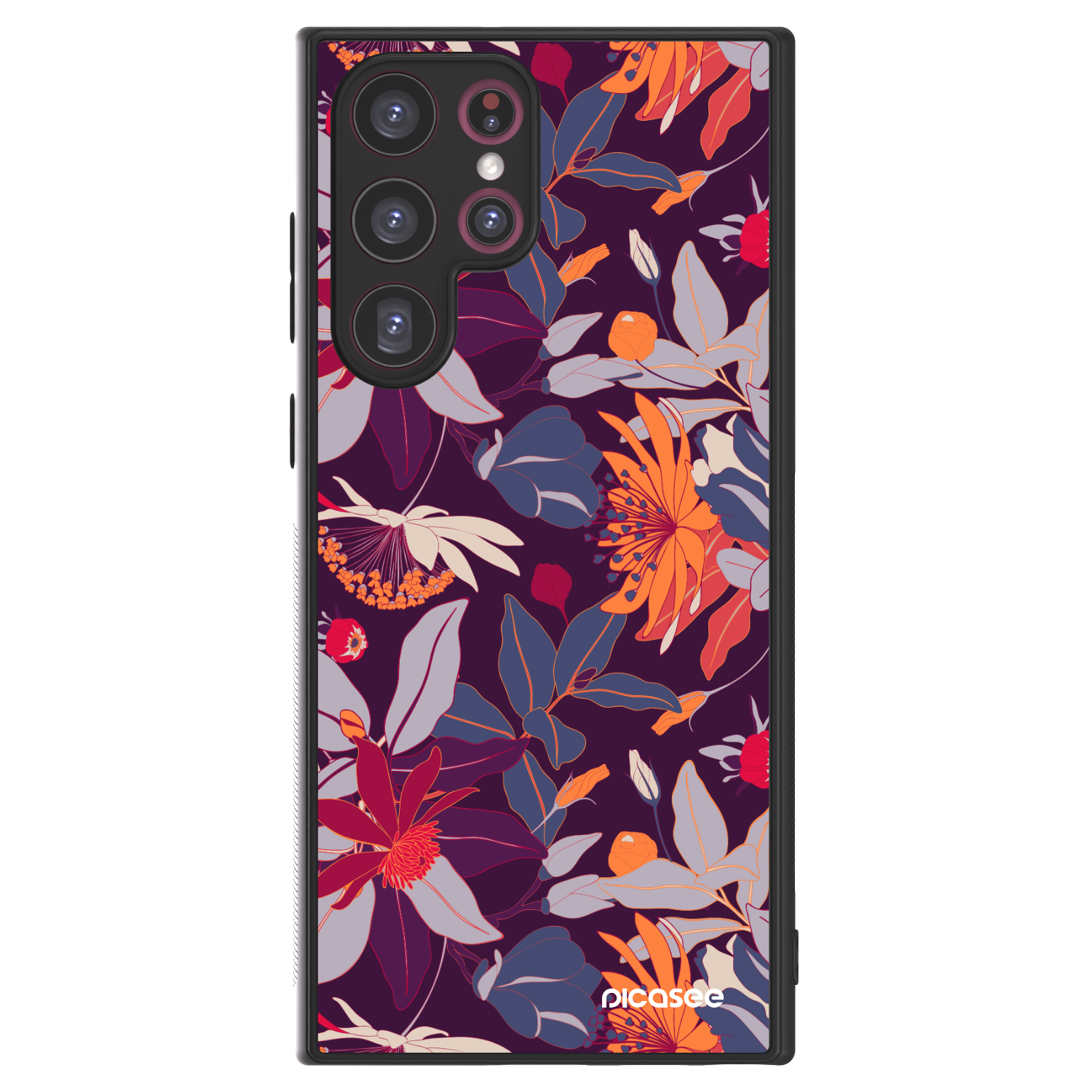 Picasee ULTIMATE CASE na Samsung Galaxy S22 Ultra 5G - Purple Leaf