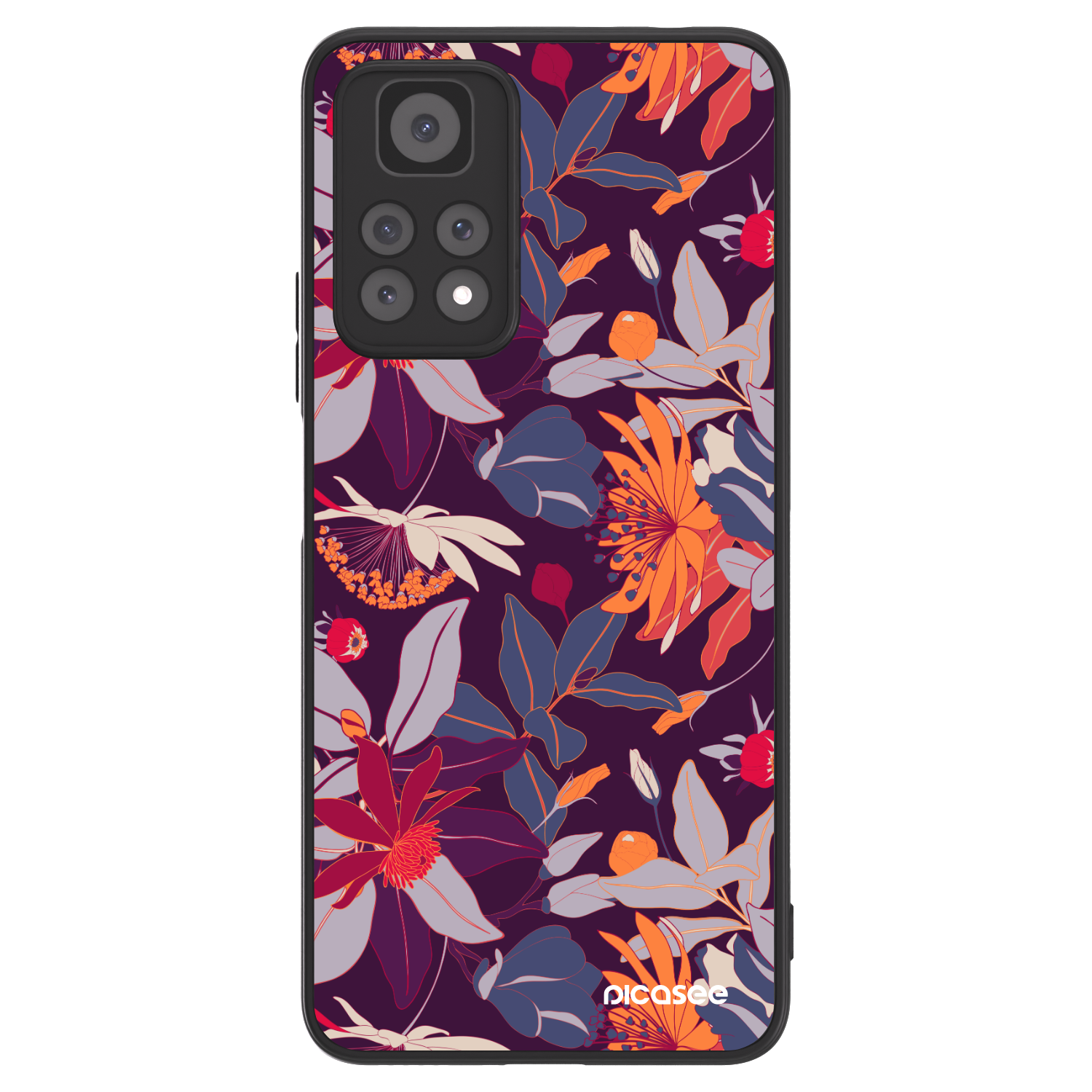 Picasee ULTIMATE CASE na Xiaomi Redmi Note 11 Pro 5G - Purple Leaf