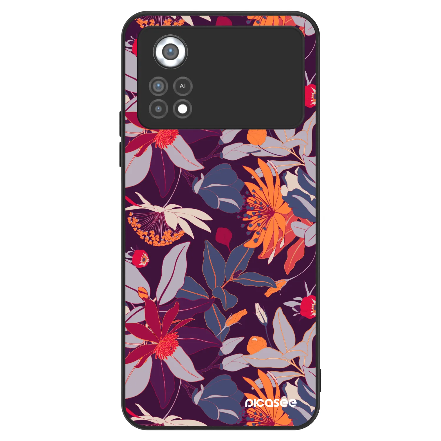 Picasee ULTIMATE CASE na Xiaomi Poco X4 Pro 5G - Purple Leaf
