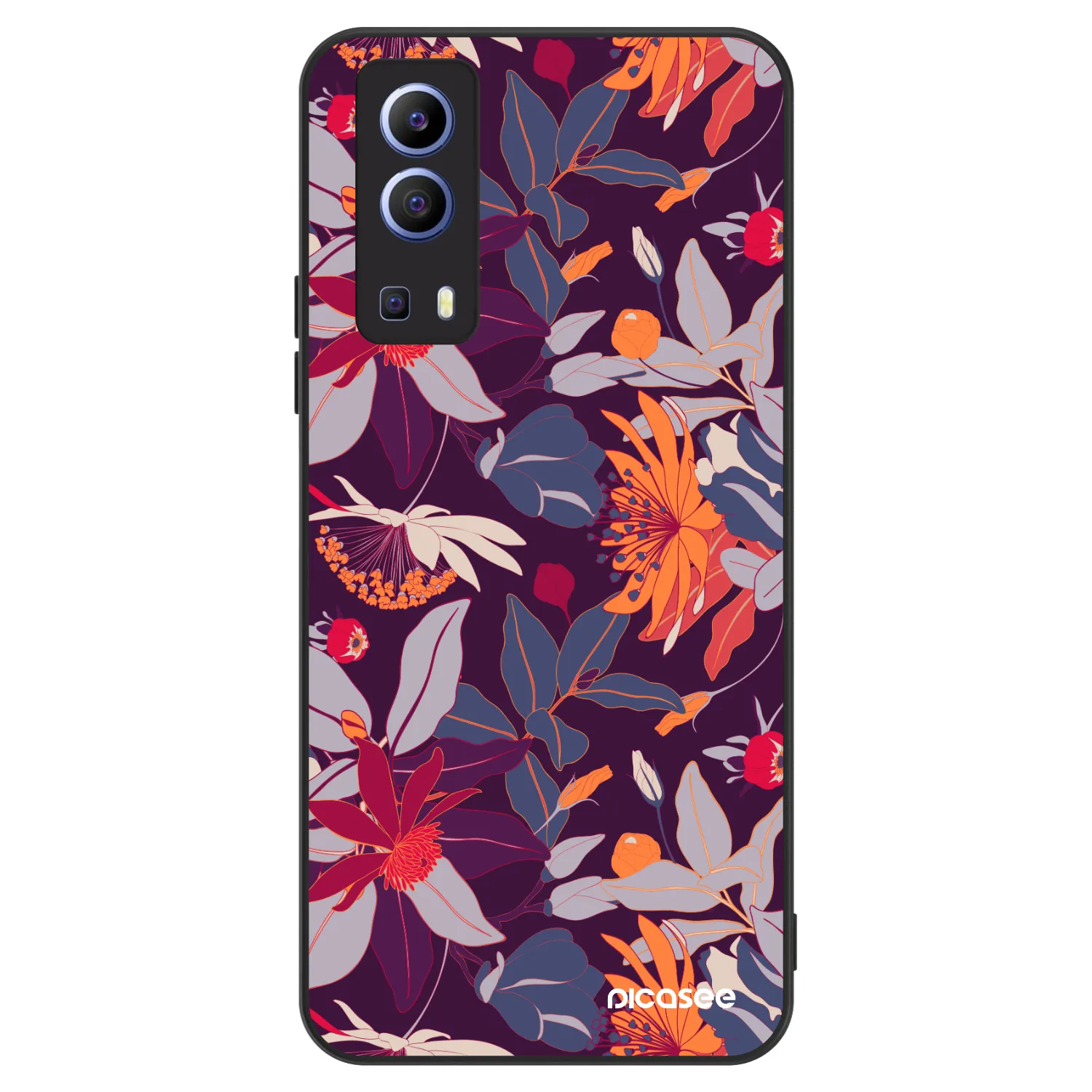 Picasee ULTIMATE CASE na Vivo Y52 5G - Purple Leaf