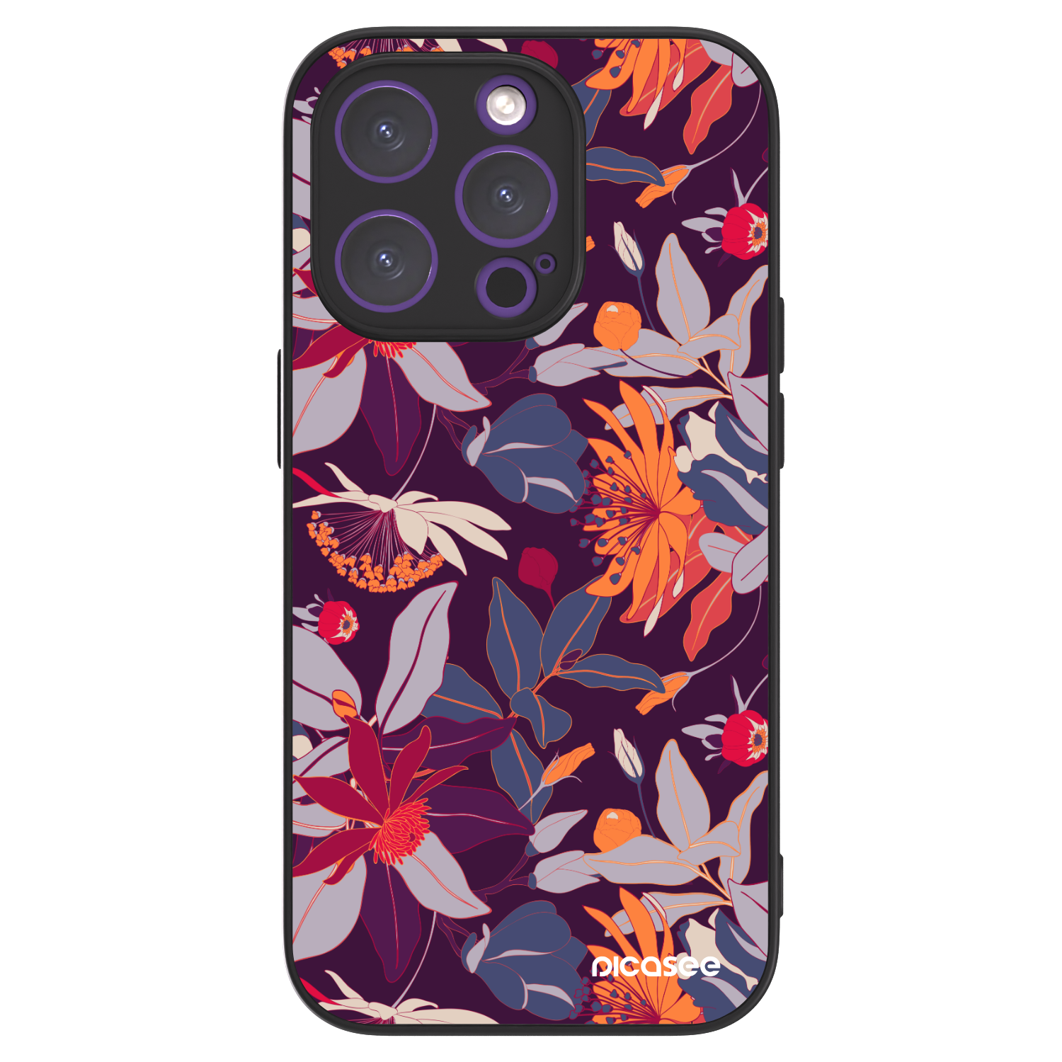 Picasee ULTIMATE CASE na Apple iPhone 14 Pro - Purple Leaf