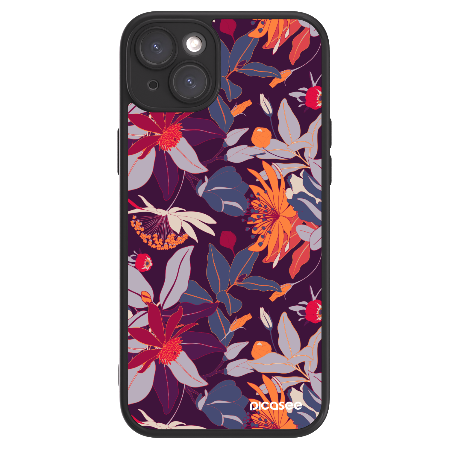 Picasee ULTIMATE CASE na Apple iPhone 15 Plus - Purple Leaf