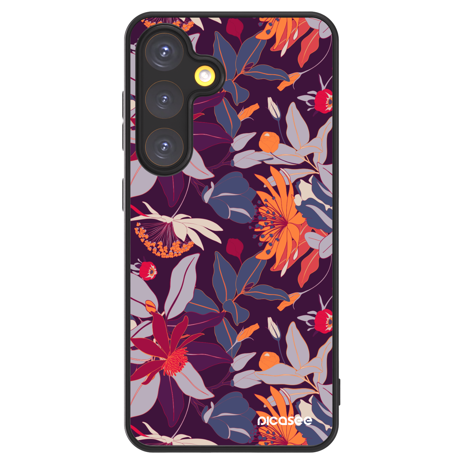 Picasee ULTIMATE CASE PowerShare pro Samsung Galaxy S24 S921B 5G - Purple Leaf