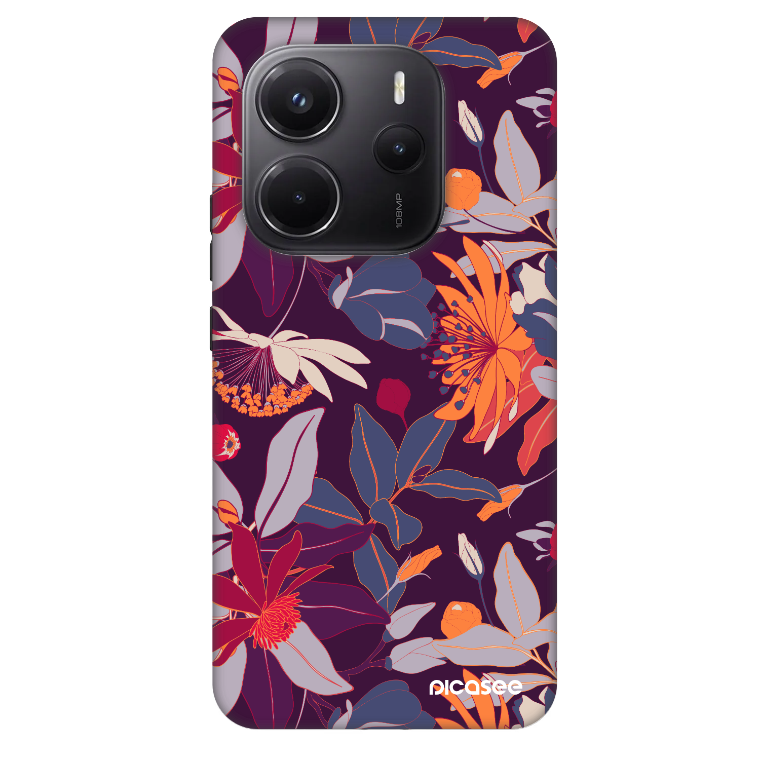 Picasee Fashion Case na Xiaomi Redmi Note 14 5G - Purple Leaf