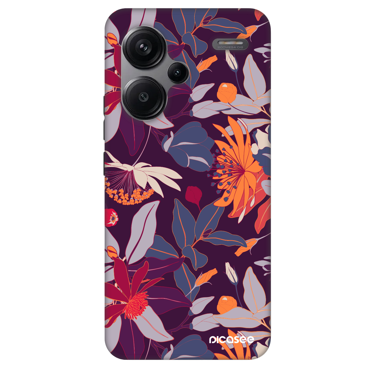 Picasee Fashion Case na Xiaomi Redmi Note 13 Pro+ 5G - Purple Leaf