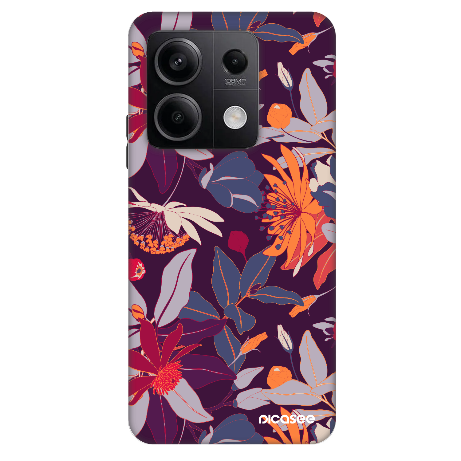 Picasee Fashion Case na Xiaomi Redmi Note 13 5G - Purple Leaf
