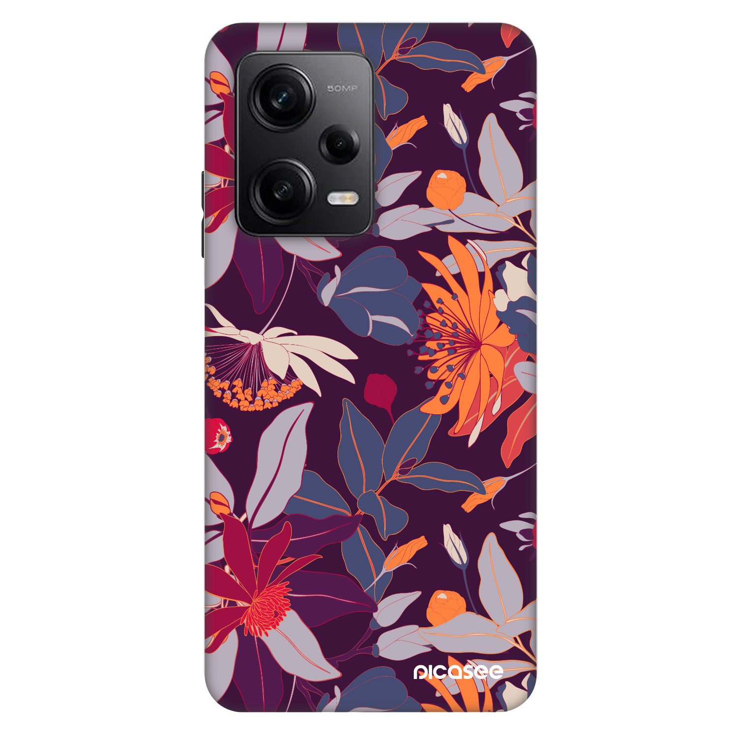 Picasee Fashion Case na Xiaomi Redmi Note 12 Pro 5G - Purple Leaf