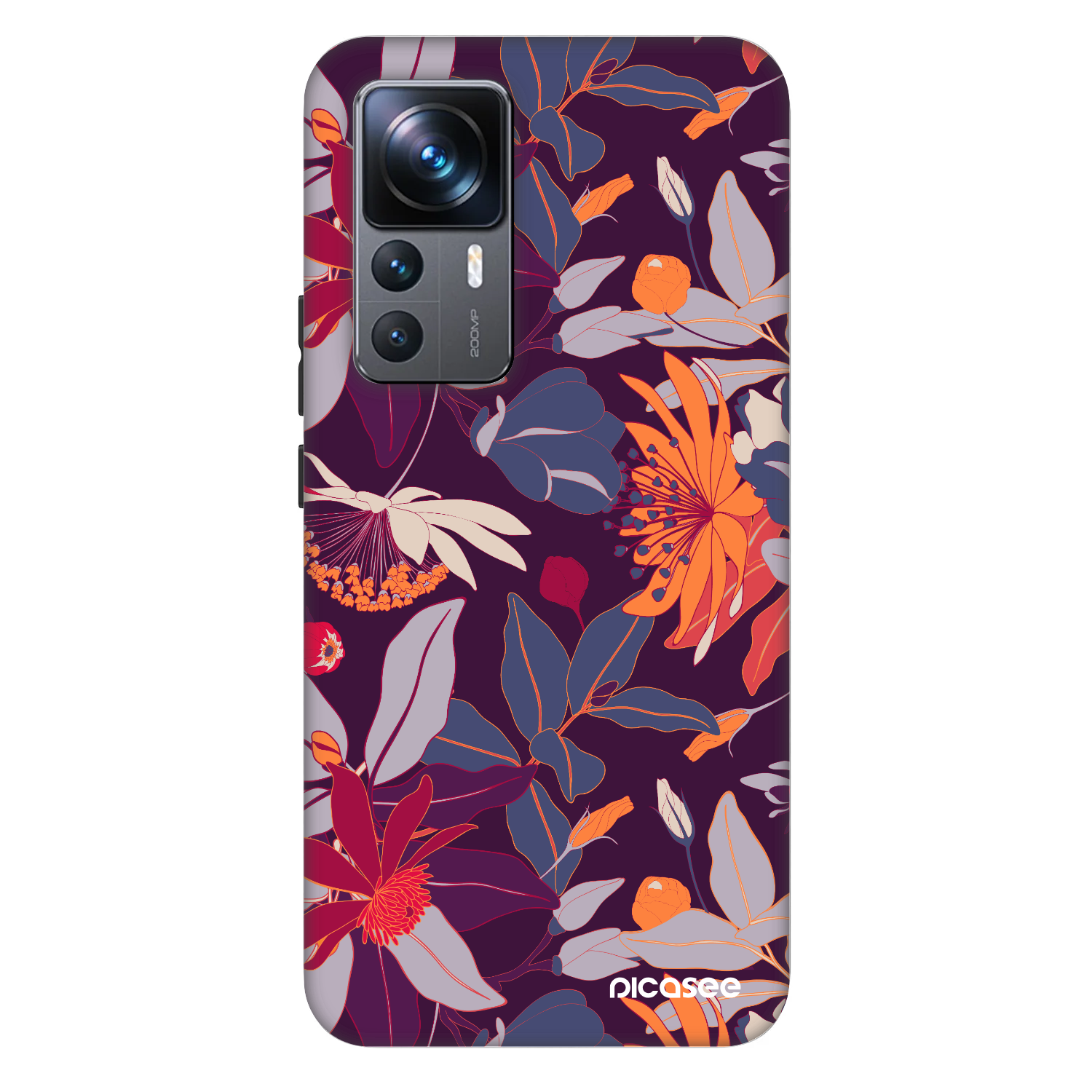 Picasee Fashion Case na Xiaomi 12T Pro - Purple Leaf