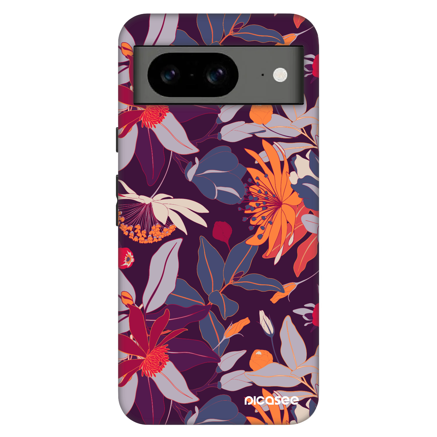 Picasee Fashion Case na Google Pixel 8 Pro - Purple Leaf