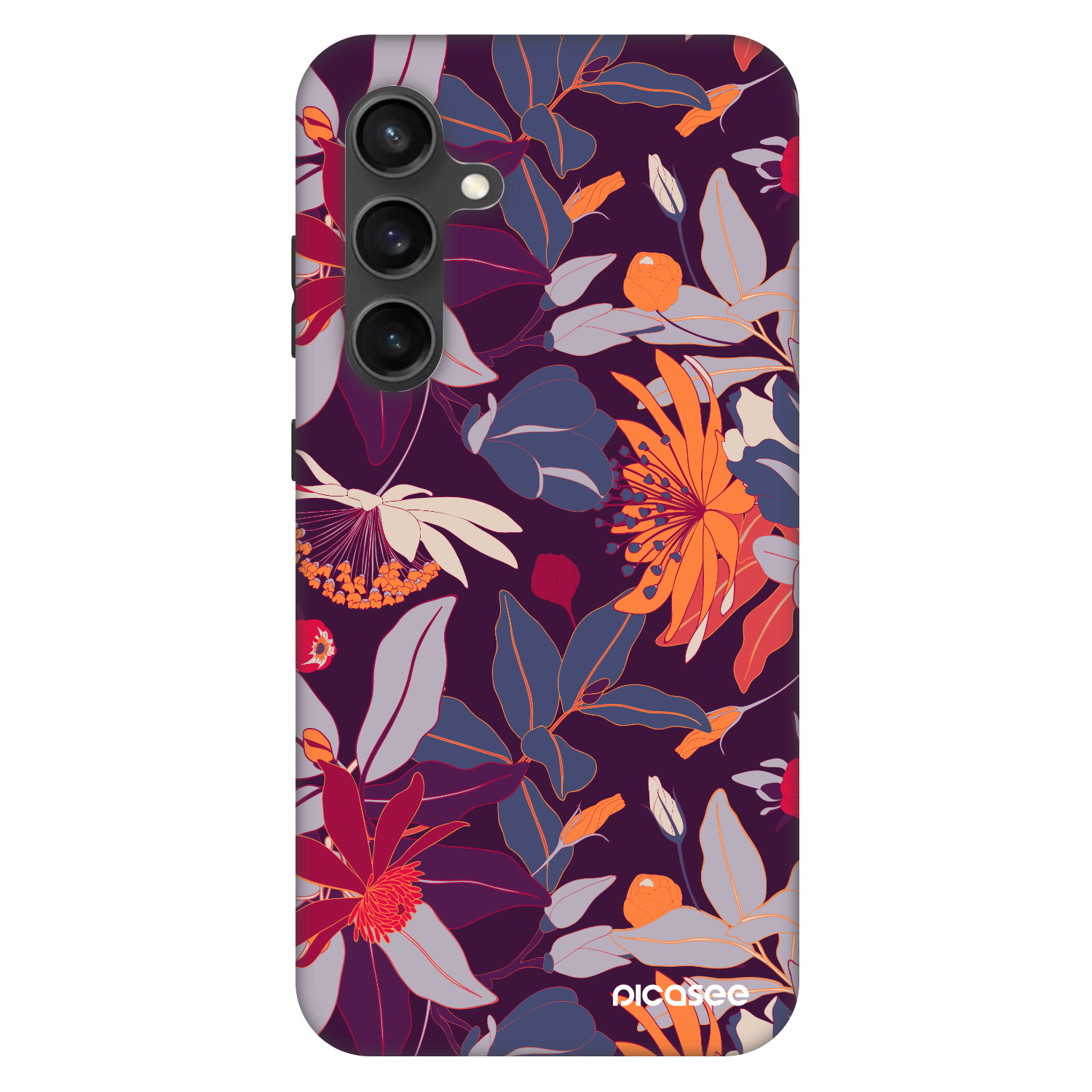 Picasee Fashion Case na Samsung Galaxy S24 FE S721B - Purple Leaf